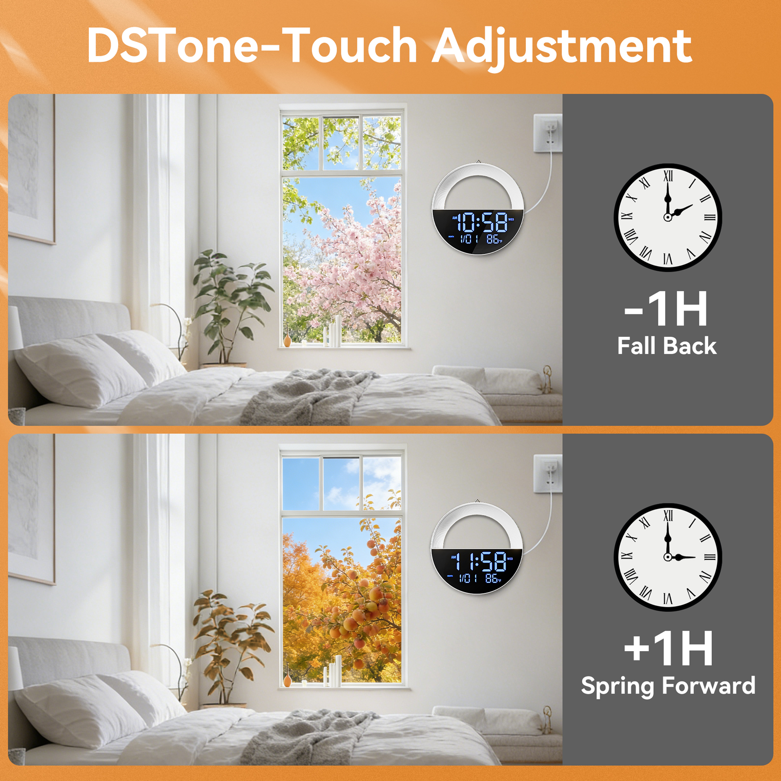 LED Digital Clock with Remote  - مراجعة Lighting Home Decor Wall Clocks وسعره