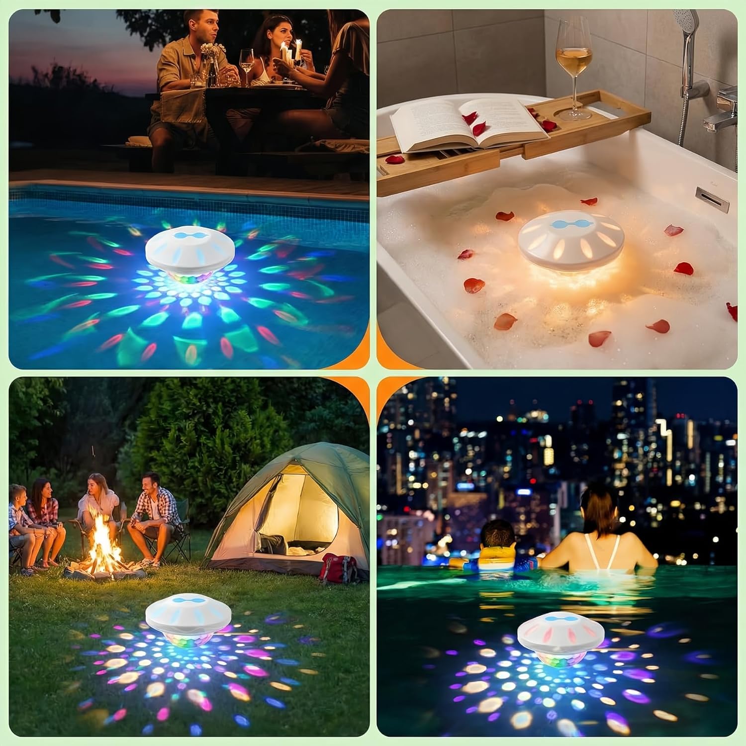 4-Pack 4000mAh Color-Changing  - مراجعة Decor Lighting Pack وسعره