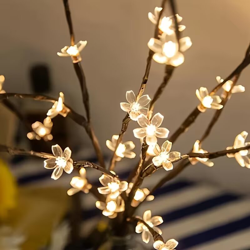 1/2PC 20LED Cherry Blossom Tre - مراجعة Lighting Decoration For Home وسعره