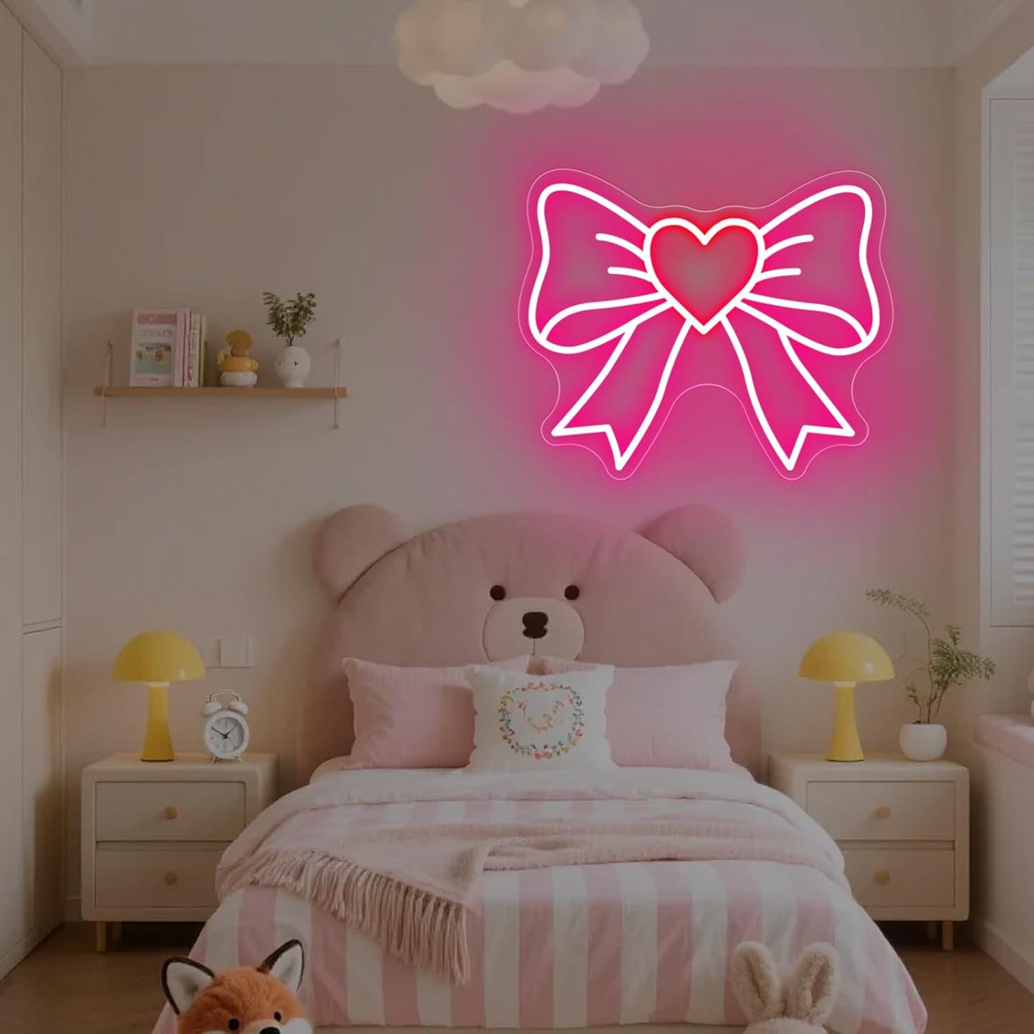 Bow Neon Signs USB Dimmable LE - مراجعة Elegant Decor & Lighting Llc وسعره
