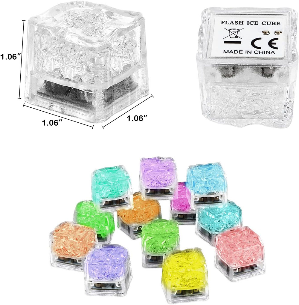 50/100 Pack of LED Ice Cubes G - مراجعة Decor Lighting Pack وسعره