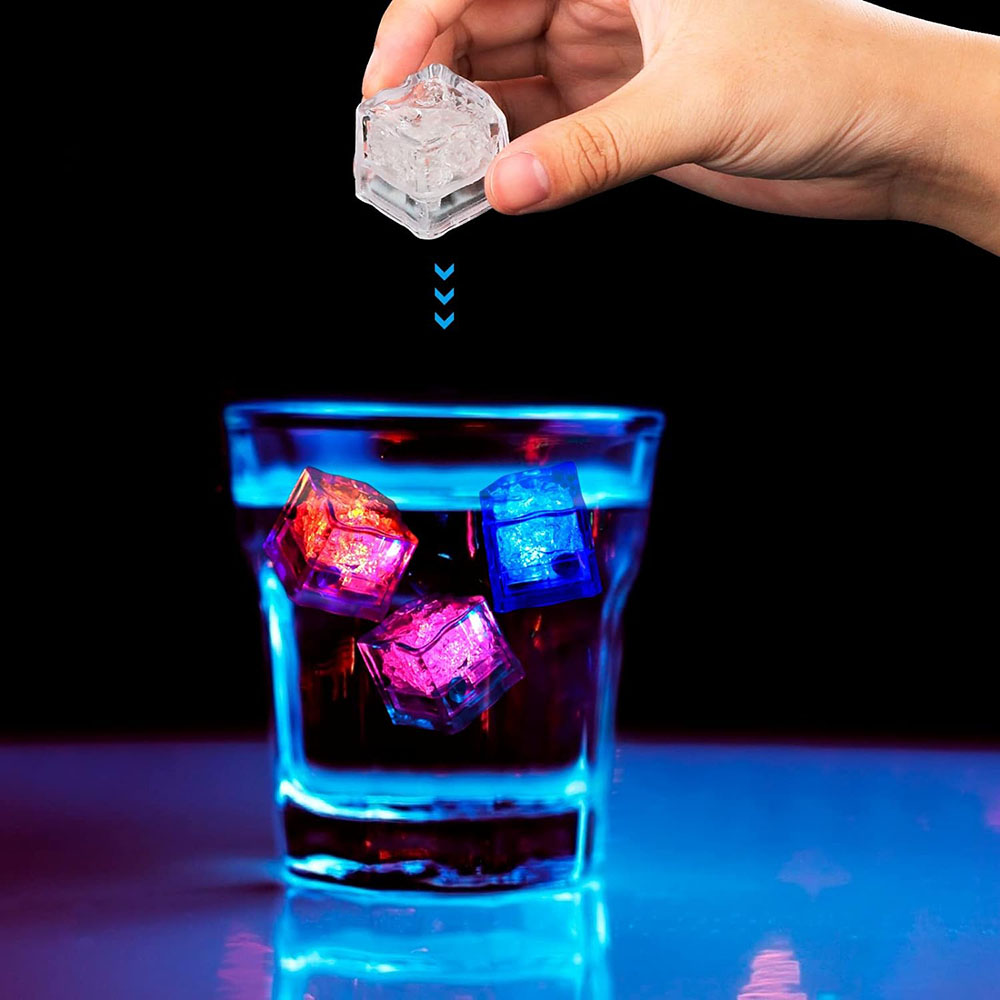 50/100 Pack of LED Ice Cubes G - مراجعة Decor Lighting Pack وسعره
