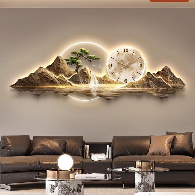Living Room Wall Clocks Art Mu - مراجعة Lighting Home Decor Wall Clocks وسعره