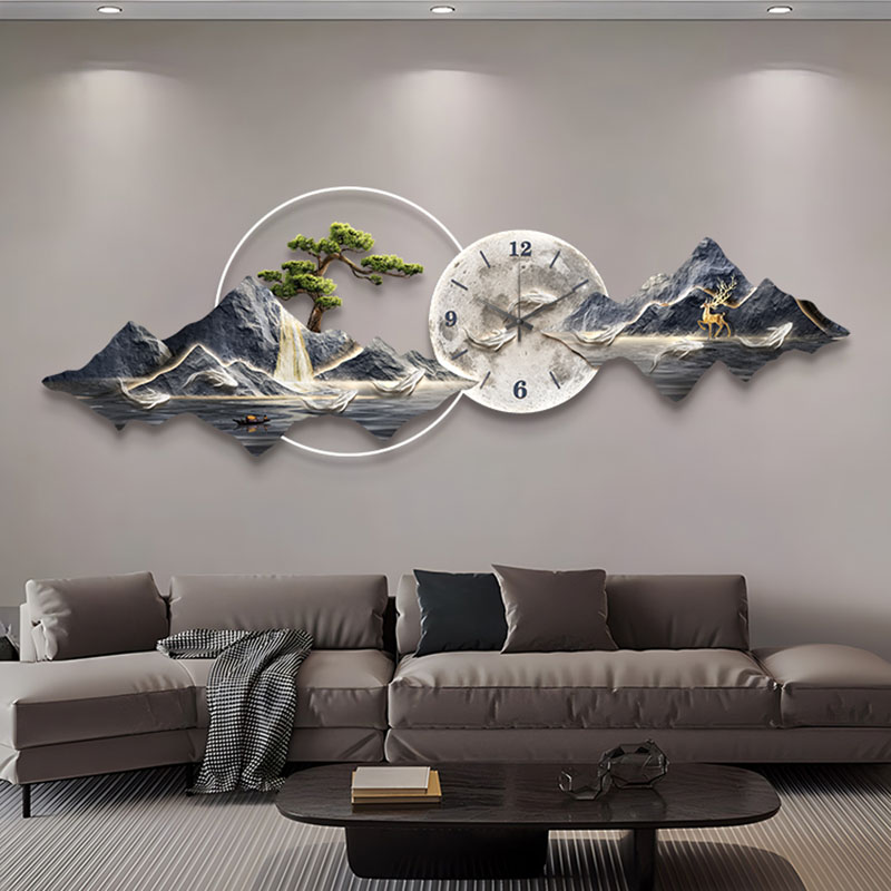 Living Room Wall Clocks Art Mu - مراجعة Lighting Home Decor Wall Clocks وسعره