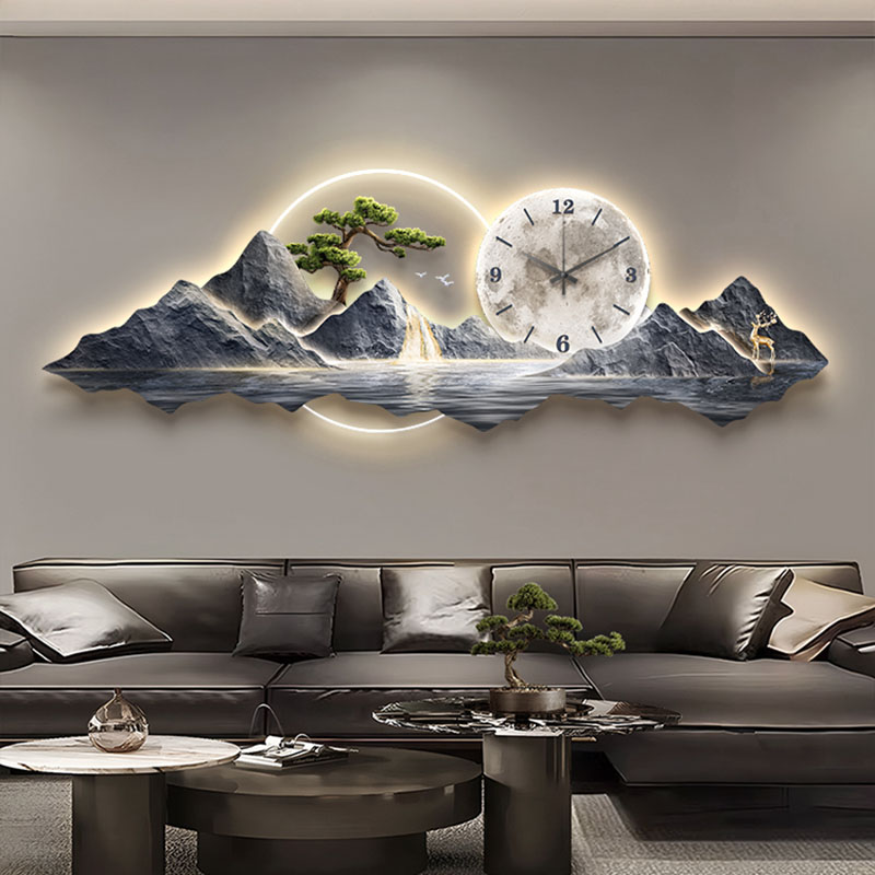Living Room Wall Clocks Art Mu - مراجعة Lighting Home Decor Wall Clocks وسعره