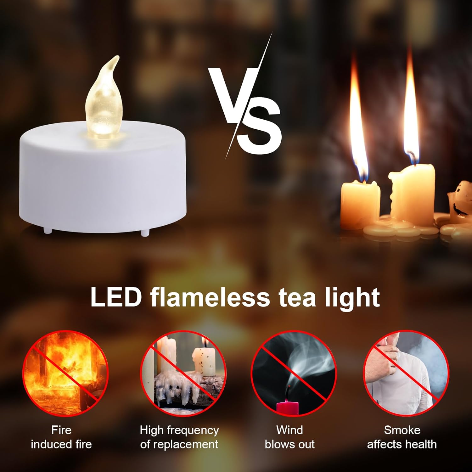 12 Pack Remote LED Tea Lights, - مراجعة Decor Lighting Pack وسعره
