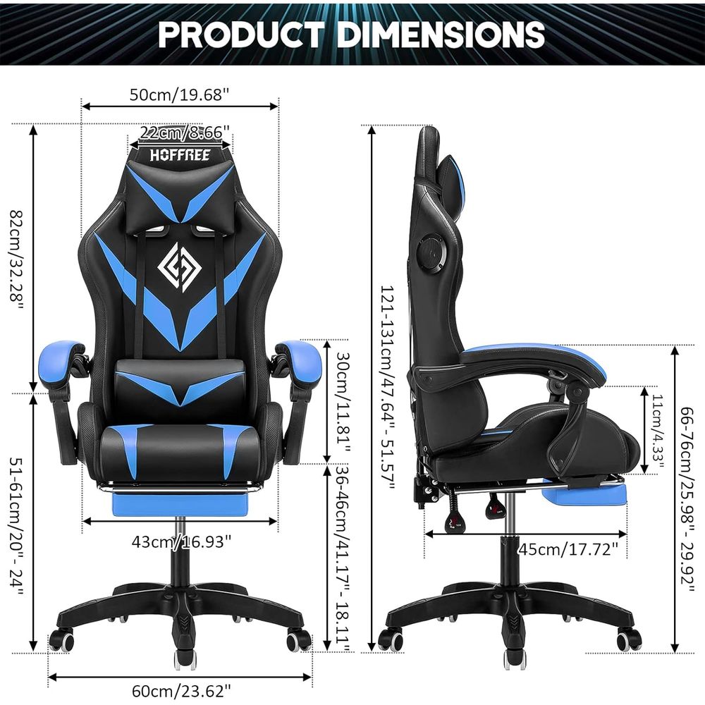 RGB Gaming Chair with Bluetoot - مراجعة Furniture Lighting & Decor Magazine وسعره