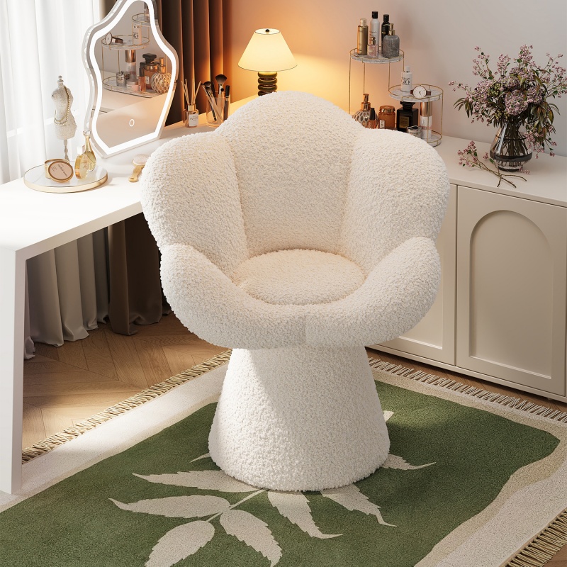 Rotating Makeup Chair Bedroom  - مراجعة Furniture Lighting & Decor Magazine وسعره