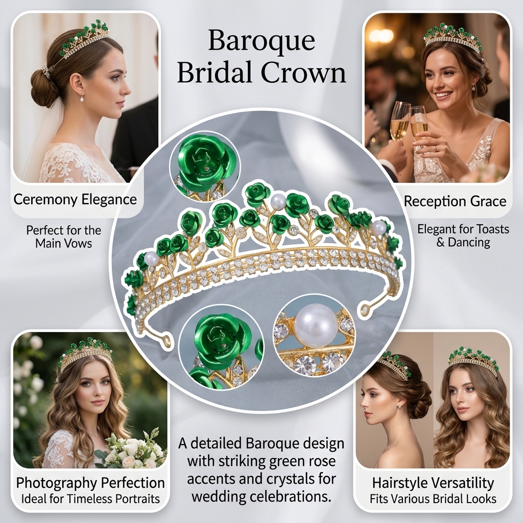 Baroque Ceramic Bridal Crown R - مراجعة Elegant Decor & Lighting Llc وسعره