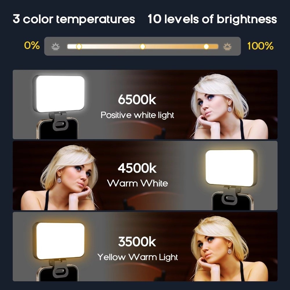 800/1000mAh LED Selfie Light U - مراجعة Lighting Gallery وسعره