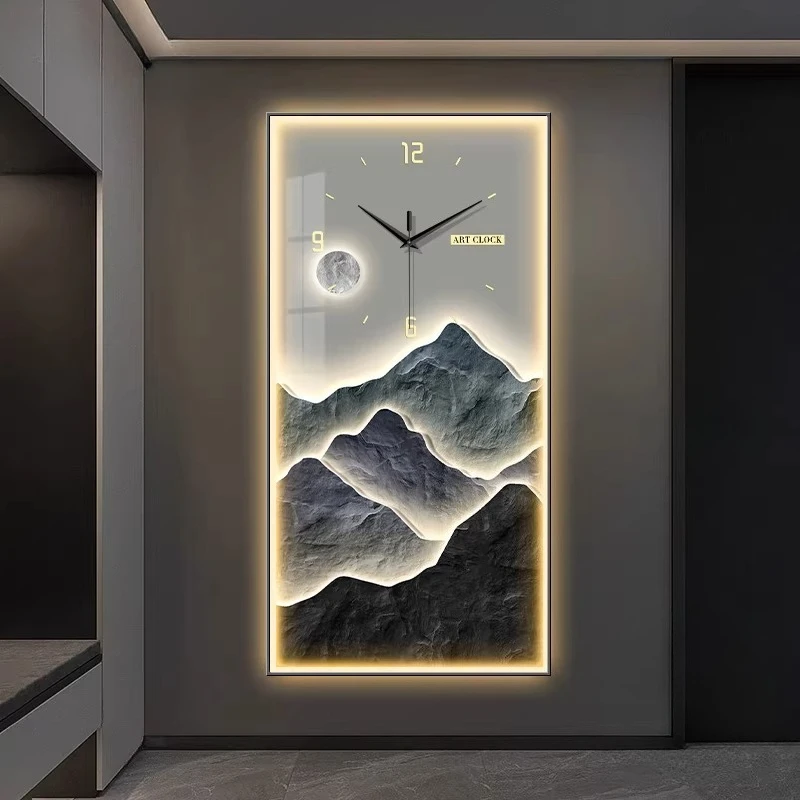 room decoration Wall clock hom - مراجعة Lighting Home Decor Wall Clocks وسعره