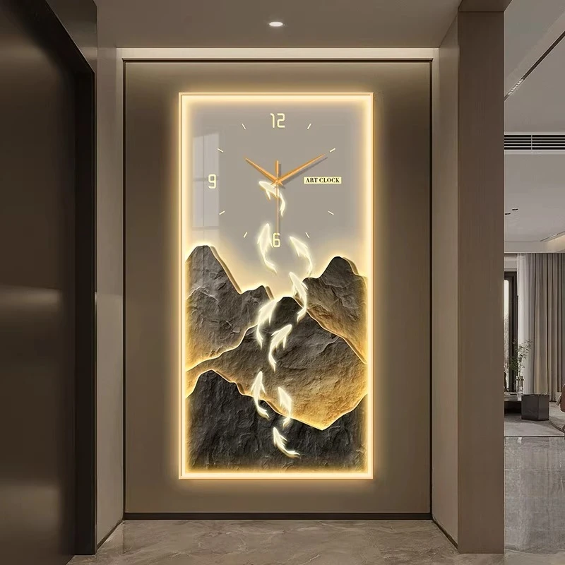 room decoration Wall clock hom - مراجعة Lighting Home Decor Wall Clocks وسعره