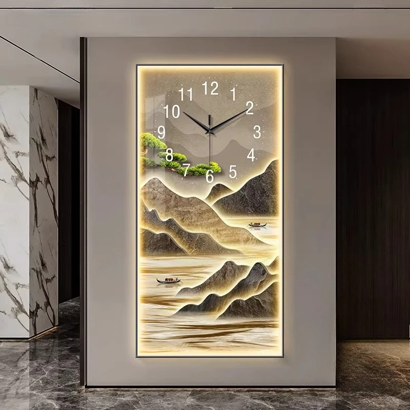room decoration Wall clock hom - مراجعة Lighting Home Decor Wall Clocks وسعره