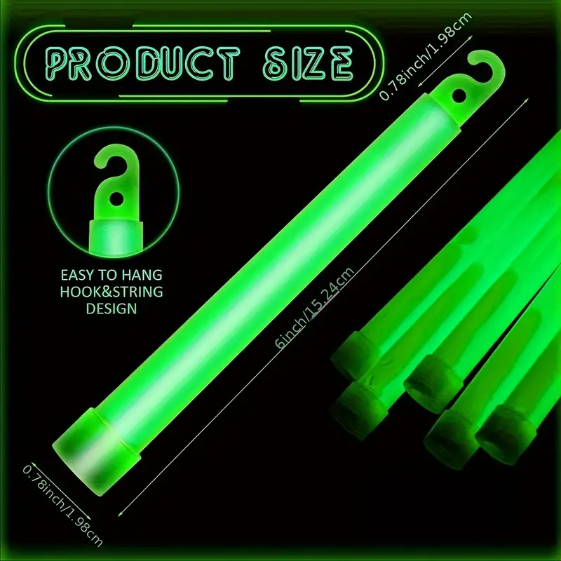 6-Inch Mini Glow Sticks with H - مراجعة Outdoor Lighting Wedding Decor وسعره