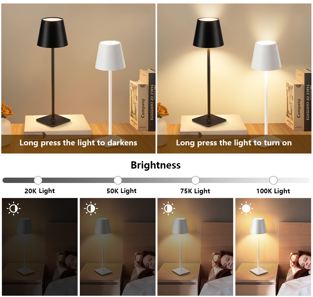 LED Rechargeable Desk Light Wi - مراجعة Decor Lighting Lamps وسعره