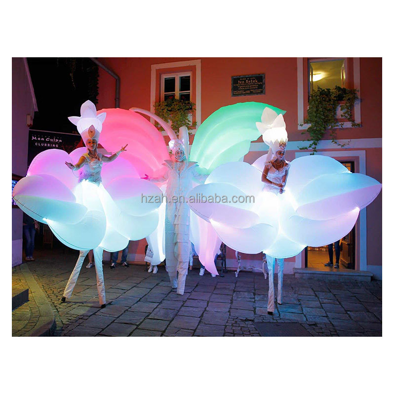 Fancy White Inflatable Flower  - مراجعة Decor Lighting The Parade وسعره
