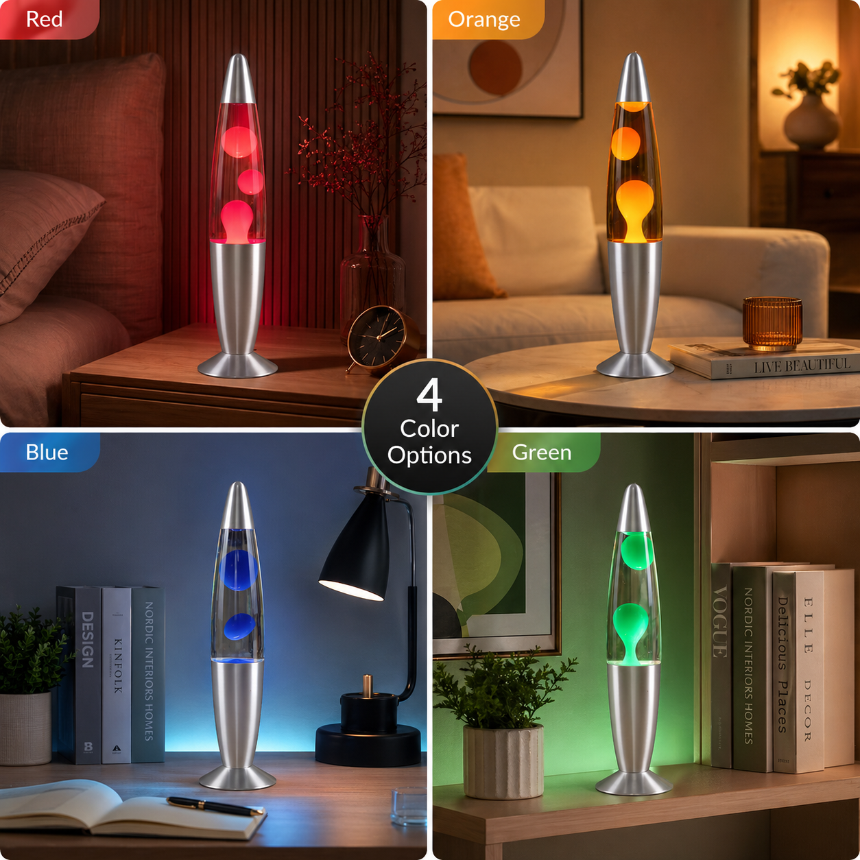 Lava Lamp 25W LED Volcano Nigh - مراجعة Lava Lamp Desktop وسعره