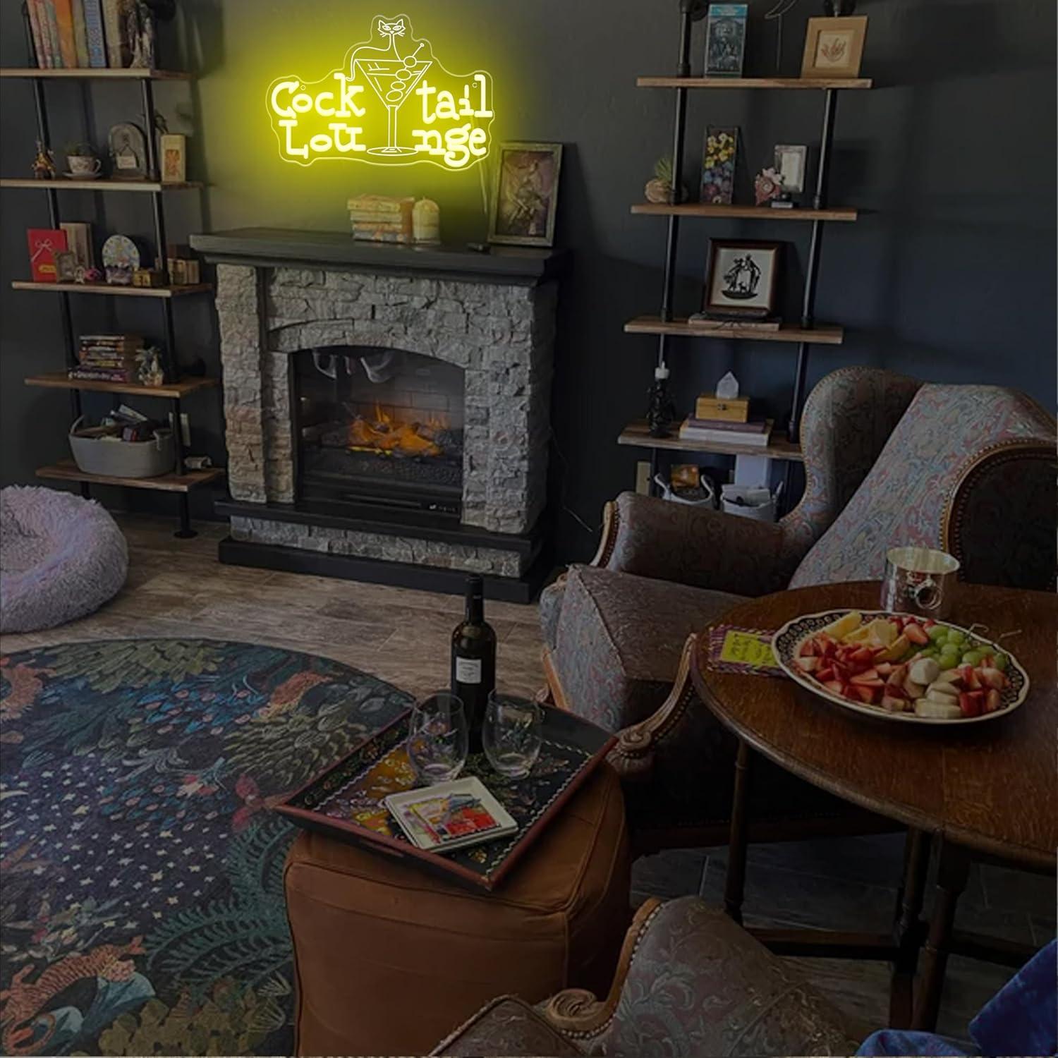 Cocktail Lounge Neon Sign Dimm - مراجعة Lighting Decoration For Home وسعره