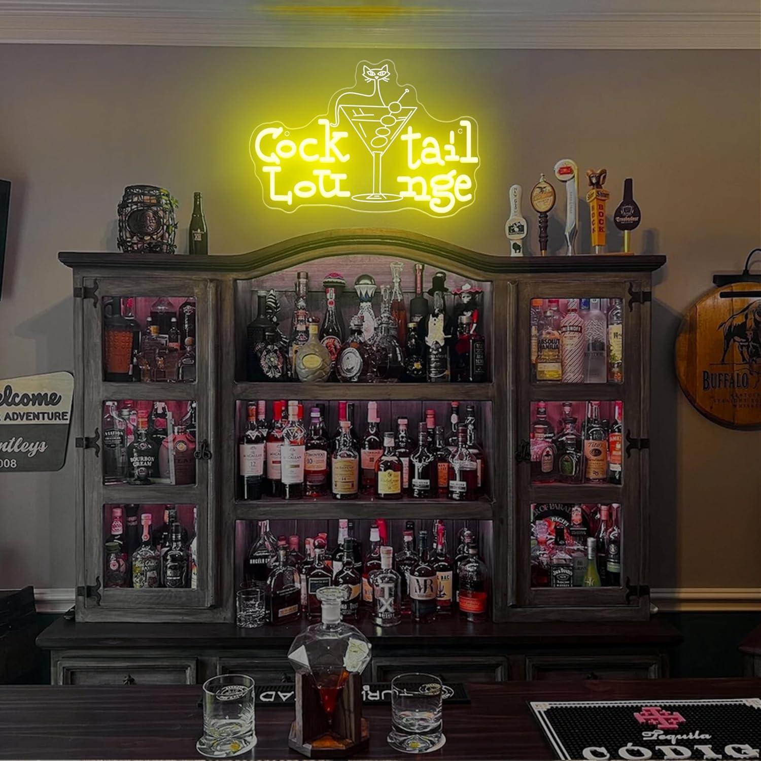 Cocktail Lounge Neon Sign Dimm - مراجعة Lighting Decoration For Home وسعره