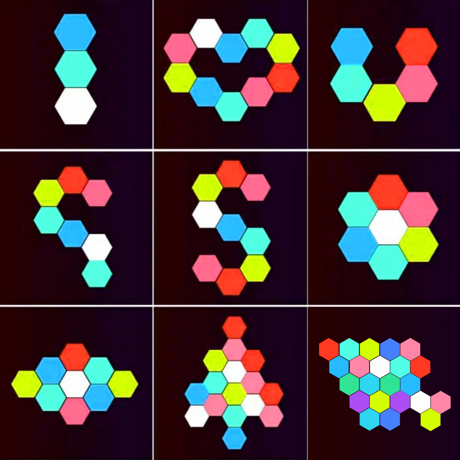 Remote control geometric hexag - مراجعة Lighting Decor وسعره