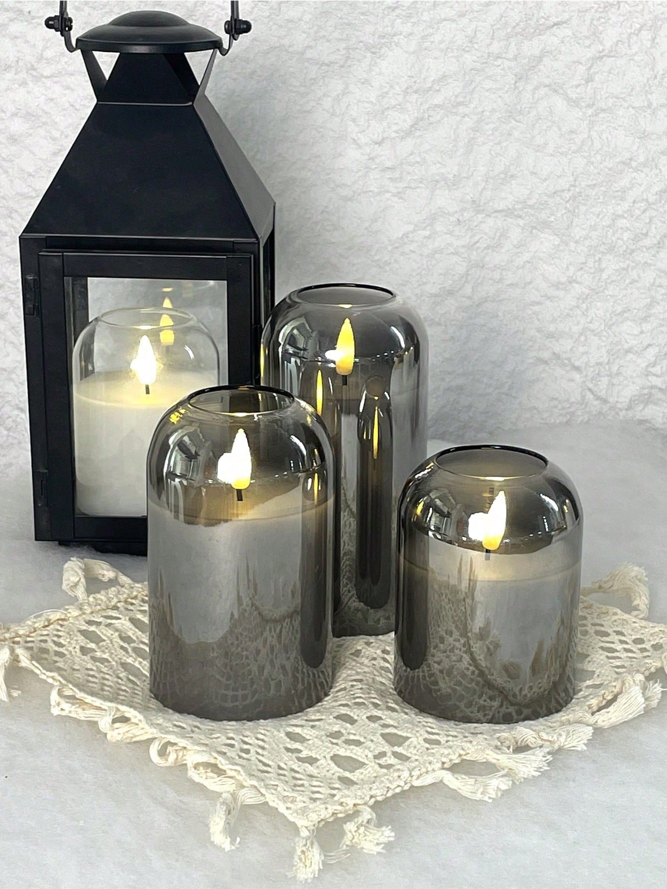 3 Pack Grey Flameless LED Cand - مراجعة Lighting Decor وسعره