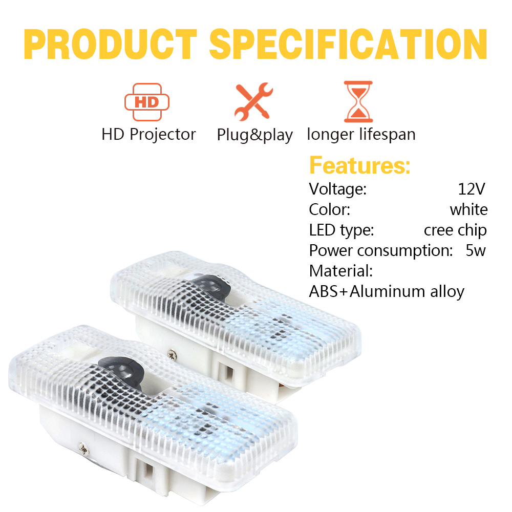 2X LED Car Projector Door Lamp - مراجعة Lighting Decor Inc وسعره
