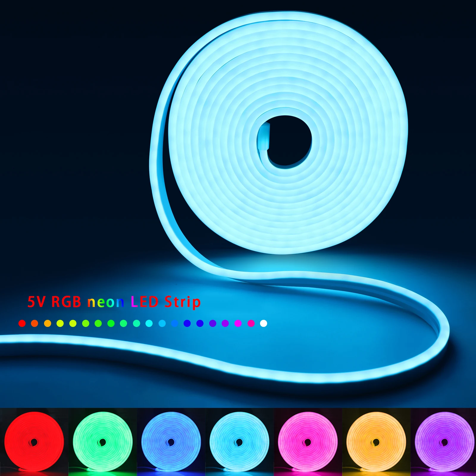 1-5m RGB LED Neon Strip Light  - مراجعة Lighting Decoration For Home وسعره